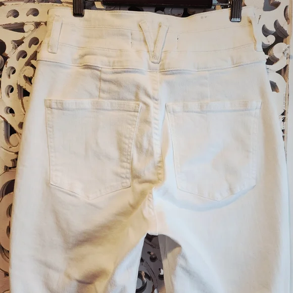 VERONICA BEARD LOGAN STRAIGHT LEG JEANS WHITE COLOR WONENS SIZE 28 - Picture 6 of 15